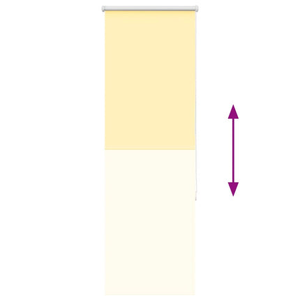 Rullgardin mörkläggningsgul 60x150 cm tyg bredd 55,7 cm