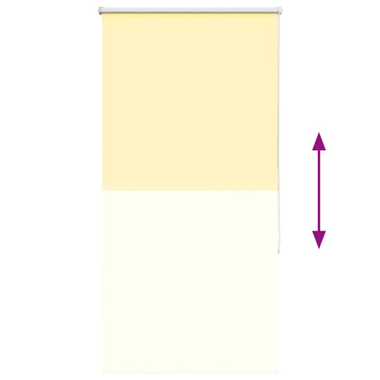 Rullgardin mörkläggningsgul 70x150 cm tyg bredd 65,7 cm