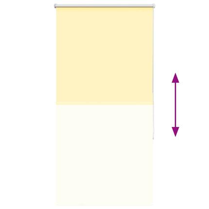 Rullgardin mörkläggningsgul 80x150 cm tyg bredd 75,7 cm