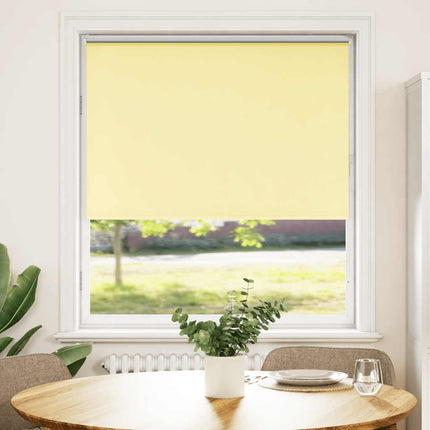 Rullgardin mörkläggningsgul 90x150 cm tygbredd 85,7 cm