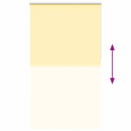 Rullgardin mörkläggningsgul 120x210 cm tyg bredd 116,6 cm