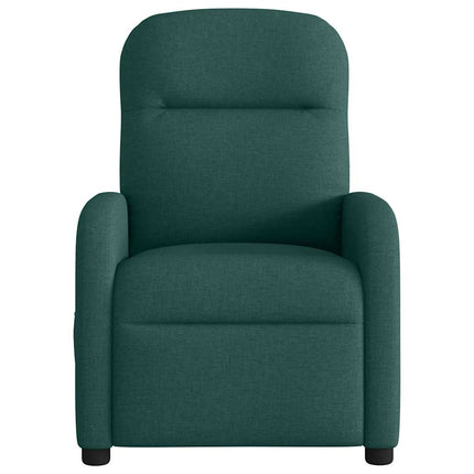 Reclinerfåtölj mörkgrön tyg