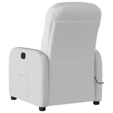 Massagefåtölj molngrå tyg