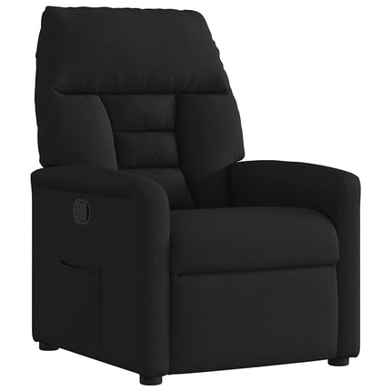 Reclinerfåtölj svart tyg