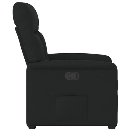 Reclinerfåtölj svart tyg