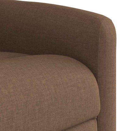Reclinerfåtölj brun tyg