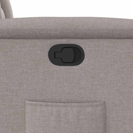 Reclinerfåtölj taupe tyg