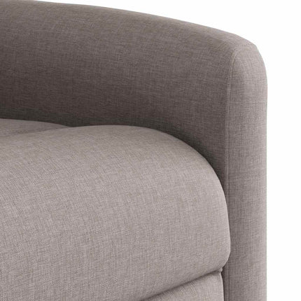 Massagefåtölj taupe tyg