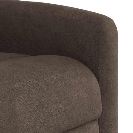 Reclinerfåtölj brun mikrofibertyg