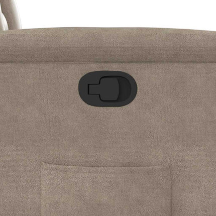 Reclinerfåtölj taupe mikrofibertyg