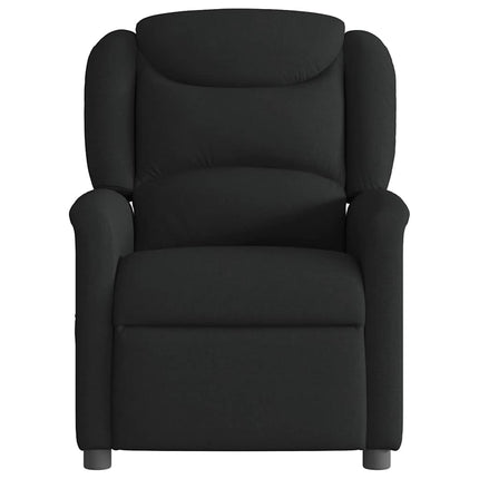 Massagefåtölj svart tyg
