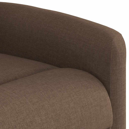 Massagefåtölj brun tyg