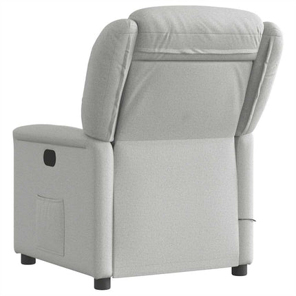 Massagefåtölj molngrå tyg
