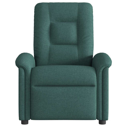 Reclinerfåtölj mörkgrön tyg