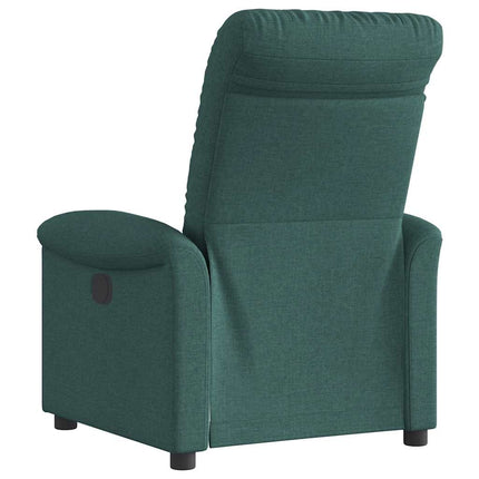 Reclinerfåtölj mörkgrön tyg