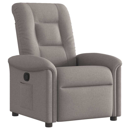 Reclinerfåtölj taupe tyg