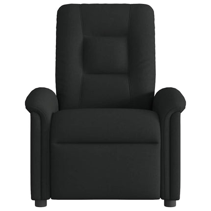 Massagefåtölj svart tyg