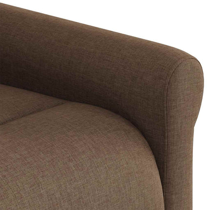 Reclinerfåtölj brun tyg