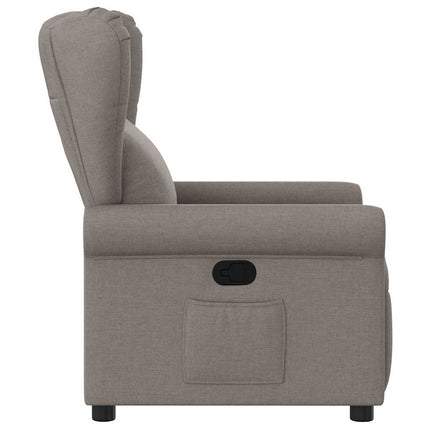 Reclinerfåtölj taupe tyg