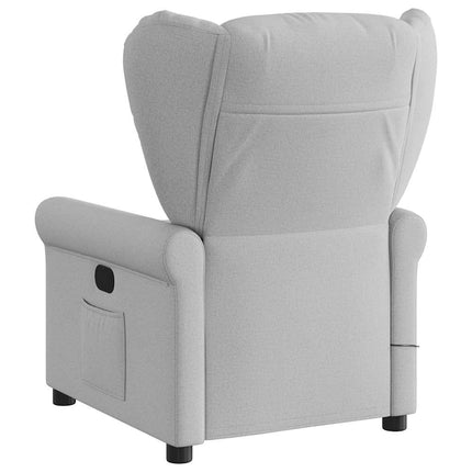Massagefåtölj molngrå tyg