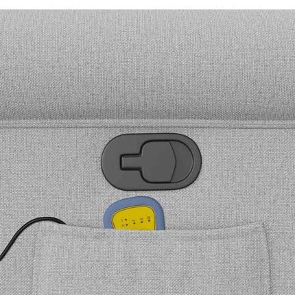 Massagefåtölj molngrå tyg