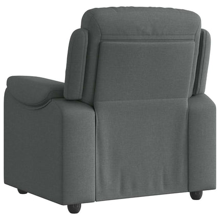Reclinerfåtölj mörkgrå tyg