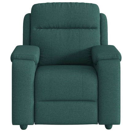Reclinerfåtölj mörkgrön tyg