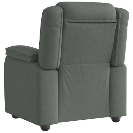 Reclinerfåtölj mörkgrå tyg