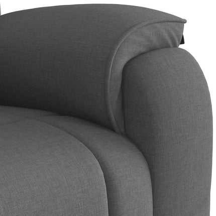 Reclinerfåtölj mörkgrå tyg