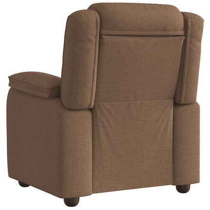 Reclinerfåtölj brun tyg