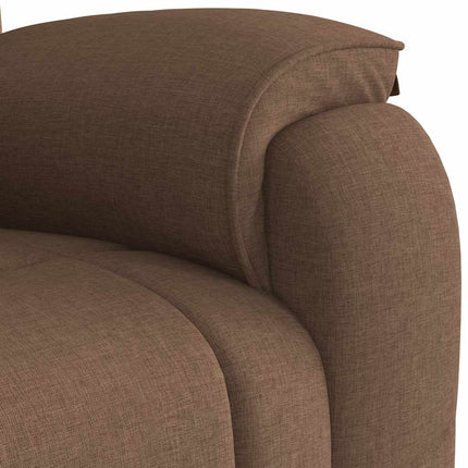 Reclinerfåtölj brun tyg