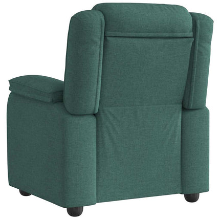Reclinerfåtölj mörkgrön tyg