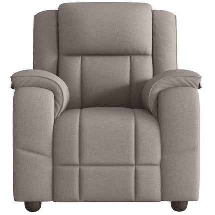 Reclinerfåtölj taupe tyg
