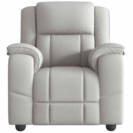 Massagefåtölj molngrå tyg