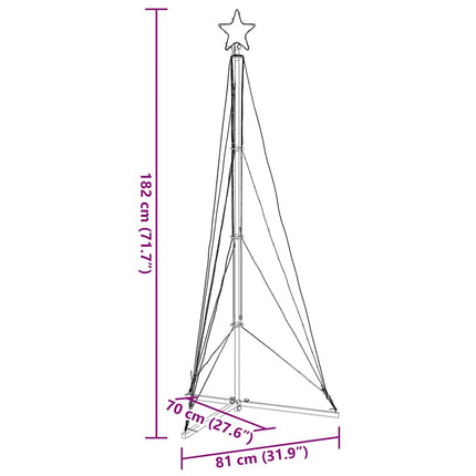 LED julgran 363 LEDs kallvit 182 cm