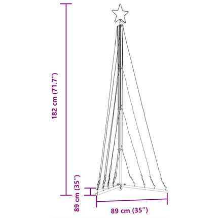 LED julgran 339 LEDs kallvit 180 cm