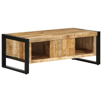 Soffbord 90x50x36 cm massivt grovt mangoträ