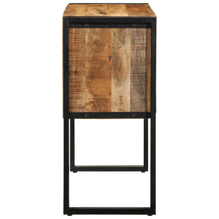 Konsolbord 90x35x75 cm massivt grovt mangoträ