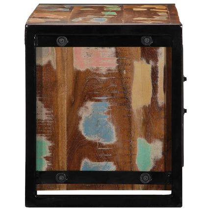 Tv-bänk 80x30x35 cm massivt återvunnet trä