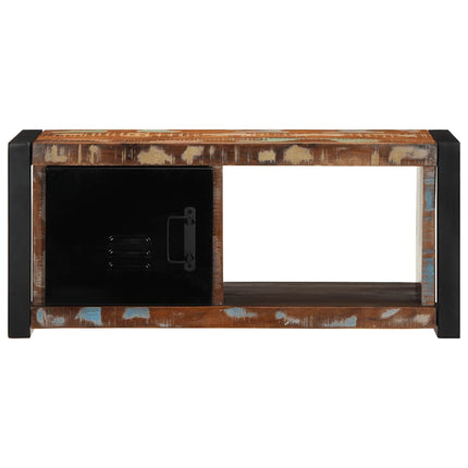Tv-bänk 80x30x35 cm massivt återvunnet trä