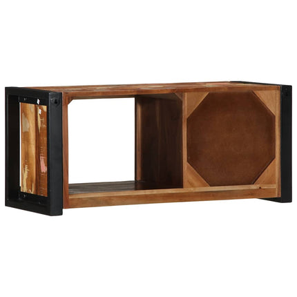 Tv-bänk 80x30x35 cm massivt återvunnet trä