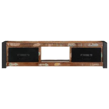 Tv-bänk 100x30x25 cm massivt återvunnet trä