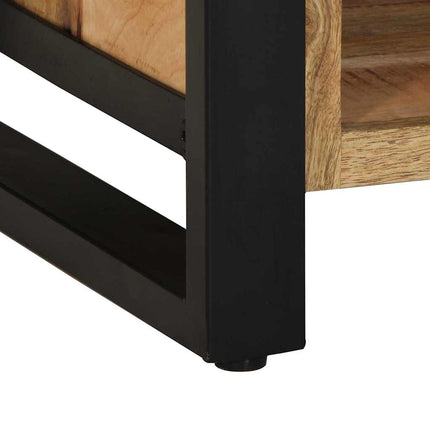 Skobänk Brun 100 x 40 x 50 cm Massivt Mangoträ