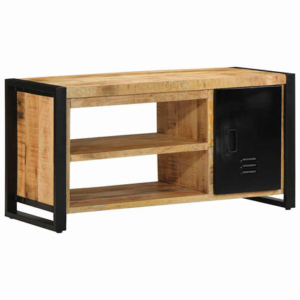 Skobänk Brun 100 x 40 x 50 cm Massivt Mangoträ