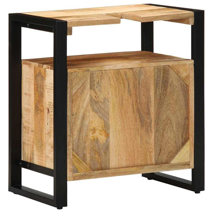 Badrumsskåp med hylla Brun 55 x 35 x 60 cm Massivt mangoträ