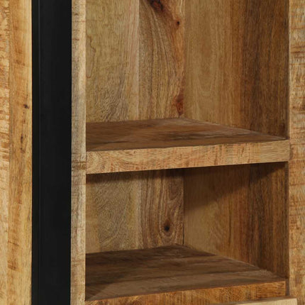 Badrumsskåp 40x30x90 58 cm massivt grovt mangoträ