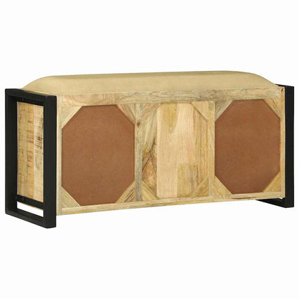 Bänk Skåp Brun 100 x 35 x 50 cm Massivt Mangoträ