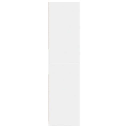 Garderob vit 80x50x200 cm konstruerat trä