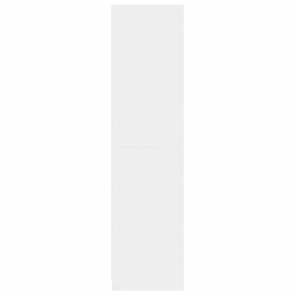 Garderob vit 80x50x200 cm konstruerat trä