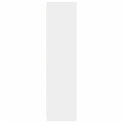 Garderob vit 100x50x200 cm konstruerat trä